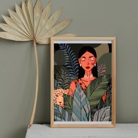 Wildes Mädchen Malen Nach Zahlen - Kit Erwachsene | Diy Ölgemälde Home Decor -Weihnachtsgeschenk von JoyBoutiqueArt