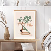 Yoga Girl Malen Nach Zahlen Kit Diy Ölbild, Wanddeko Yoga Girl Malen Nach Zahlen Kit Diy Ölbild, Wanddeko von JoyBoutiqueArt
