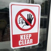 Keep Clear Reflective/Glanz Sticker von JoyBoxPrinting