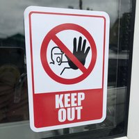 Keep Out Reflective/Glanz Sticker Keep Out Reflective/Glanz Sticker von JoyBoxPrinting