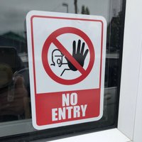 No Entry Reflective/Glanz Aufkleber von JoyBoxPrinting