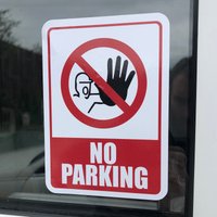 No Parking Reflective/Glanz Sticker von JoyBoxPrinting