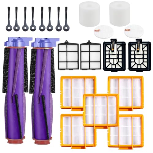 JoyBros Ersatzteil-Set für Shark Power Detect/Detect Pro Staubsaugerzubehör – 2 Hauptbürstenrollen, 5 HEPA-Filter, 8 Seitenbürsten, 2 selbstreinigende Basisschaum und HEPA-Filter JoyBros Ersatzteil-Set für Shark Power Detect/Detect Pro Staubsaugerzubehör – 2 Hauptbürstenrollen, 5 HEPA-Filter, 8 Seitenbürsten, 2 selbstreinigende Basisschaum und HEPA-Filter von JoyBros
