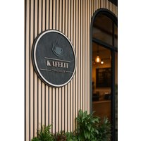 Individuelles Holz Kreis 3D Schild | Personalisiertes Logo & Namensschild Rustikale Wanddeko Für Hochzeit, Salon Geschäft Individuelles Holz Kreis 3D Schild | Personalisiertes Logo & Namensschild Rustikale Wanddeko Für Hochzeit, Salon Geschäft von JoyDesignsEU