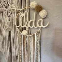 Personalisierter Traumfänger Mit Namen Türschild Baby Geschenk Kinderzimmerdeko Personalisierter Traumfänger Mit Namen Türschild Baby Geschenk Kinderzimmerdeko von JoyDevivreHandmade