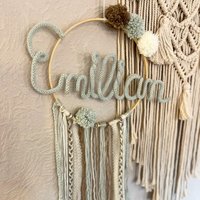 Traumfänger Mit Namen | Türschild Namensring Personalisiertes Geschenk Personalisiert Babyparty Taufe Traumfänger Mit Namen | Türschild Namensring Personalisiertes Geschenk Personalisiert Babyparty Taufe von JoyDevivreHandmade