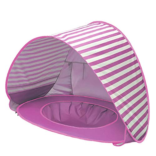 JoyFan Baby-Strandzelt mit eingebautem Pool - Ultraleichtes automatisches Aufstellzelt UPF 50+ Beach Shade UV Protection Sun Shelters von JoyFan