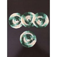 Runde Bierdeckel - Handarbeit Häkeln von JoyPeaceCreations