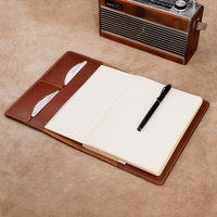 Personalisiertes Leder A5 Journal, Nachfüllbares Notizbuch Mit Kartenhalter Personalisiertes Leder A5 Journal, Nachfüllbares Notizbuch Mit Kartenhalter von JoyToken