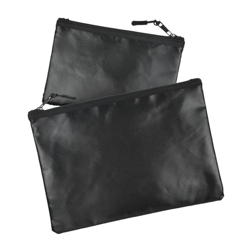 2 Stück Feuer Sicherheit Tasche Wasserdicht Dokumententasche, Dokumententasche Tresor Feuerfest Wasserdicht Feuerfeste Taschen für Dokumente Bargeld Schmuck Reisepässe von Joyan