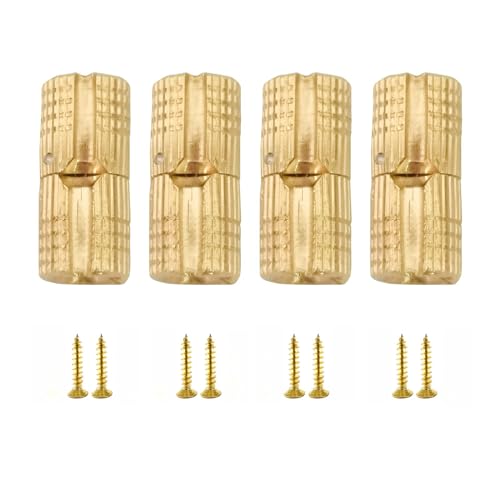 JOYANCE Fassscharniere, 4 Stück/Packung, 8 mm, Kupfer, 180º, verdeckte, unsichtbare Türscharniere für Schrankbeschläge JOYANCE Fassscharniere, 4 Stück/Packung, 8 mm, Kupfer, 180º, verdeckte, unsichtbare Türscharniere für Schrankbeschläge von Joyance