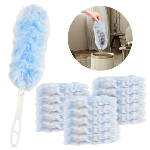 Joyblossom 30 Stück Staubmagnet für Swiffer Staubmagnet Nachfüllpack,Staubwedel Nachfüllpack für Swiffer Duster,Staubmagnet zum Reinigen von Staub Schmutz Tierhaare Autos,Parfümfrei von Joyblossom