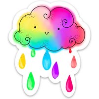 Regenbogen Wolken Magnet Regenbogen Wolken Magnet von JoybugCreative