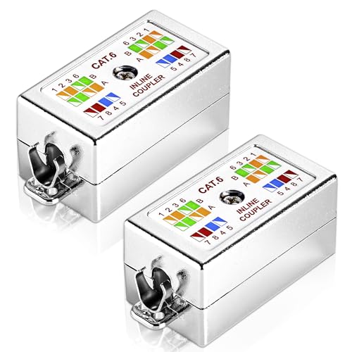 2 Stück LSA Verbindungsmodul Cat6 und Cat5 Geschirmt Connection Box, LSA Verbinder KabelVerbinder für Verlegekabel Netzwerkkabel Verbindungsmodul Verbindungsstück für Ethernet Kabel, Netzwerkkabel von Joycabin