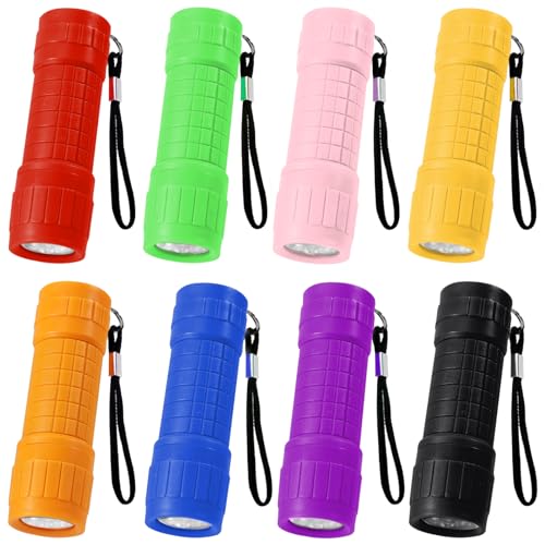 8 Stück Mini LED Taschenlampe Kinder, kleine Kinder Taschenlampe Handlampe mit Lanyard und 24 AAA Batterien, Camping Handlampe für Camping Outdoor Wandern Notfälle Kindergeburtstag Party Geschenke 8 Stück Mini LED Taschenlampe Kinder, kleine Kinder Taschenlampe Handlampe mit Lanyard und 24 AAA Batterien, Camping Handlampe für Camping Outdoor Wandern Notfälle Kindergeburtstag Party Geschenke von Joycabin