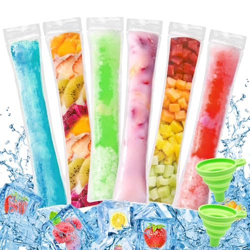 Joycabin 200 Stück Popsicle Taschen Popsicle Taschen Popsicle Formen Beutel BPA-Frei Ice Pop Pouch mit 2 Trichter DIY Popsicle Formen für Joghurt, Saft, Eisbonbons, Eiscreme, Gastgeschenke Joycabin 200 Stück Popsicle Taschen Popsicle Taschen Popsicle Formen Beutel BPA-Frei Ice Pop Pouch mit 2 Trichter DIY Popsicle Formen für Joghurt, Saft, Eisbonbons, Eiscreme, Gastgeschenke von Joycabin