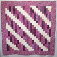 Einzigartige Handgemachte Patchwork Erbstück Lap Quilt - Lila Schritte von JoyceSmithQuilts