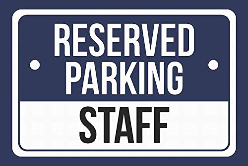 Joycenie Blechschild, Aluminium, mit Parkplatz-Patienten, 20,3 x 30,5 cm, Weiß/Schwarz 8x12 INCH J252 von Joycenie