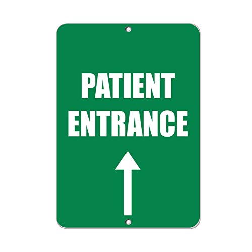 Joycenie Blechschild, Aluminiumschild, Patienteneingang, Pfeil, Parkplatzschild, Wanddekoration, 30,5 x 20,3 cm Joycenie Blechschild, Aluminiumschild, Patienteneingang, Pfeil, Parkplatzschild, Wanddekoration, 30,5 x 20,3 cm von Joycenie