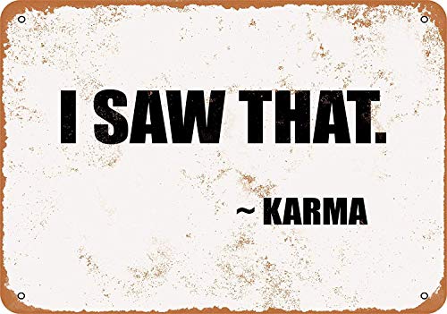Joycenie Blechschild aus Aluminium, "I Saw That". - Karma Wanddekoration, 30,5 x 20,3 cm Joycenie Blechschild aus Aluminium, "I Saw That". - Karma Wanddekoration, 30,5 x 20,3 cm von Joycenie