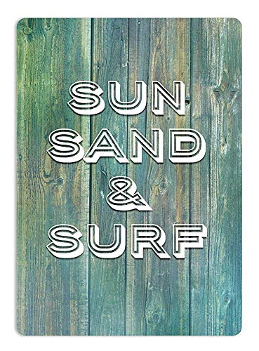 Joycenie Blechschild aus Aluminium, Motiv: Sonne, Sand und Brandung, Wanddekoration, 30,5 x 20,3 cm Joycenie Blechschild aus Aluminium, Motiv: Sonne, Sand und Brandung, Wanddekoration, 30,5 x 20,3 cm von Joycenie