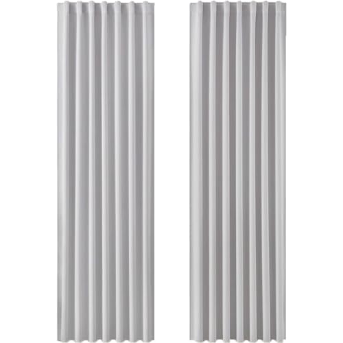 Joydeco Vorhänge mit Verdeckten Schlaufen 2er Set,H 240 x B 140 Grauweiß Verdunkelung Blickdicht Lang Vorhang lärmschutz Stangendurchzug Gardinen Blackout Curtains Schlafzimmer Wohnzimmer Joydeco Vorhänge mit Verdeckten Schlaufen 2er Set,H 240 x B 140 Grauweiß Verdunkelung Blickdicht Lang Vorhang lärmschutz Stangendurchzug Gardinen Blackout Curtains Schlafzimmer Wohnzimmer von Joydeco
