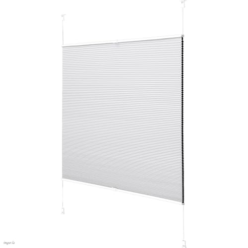 Joydeco Wabenplissee ohne Bohren Verdunkelung Thermo Doppelplissee Klemmfix Bicolor Plissee Faltrollo Sonnenschutz Sichtschutz Lärmschutz Jalousien Plissee Roll Weiß 60 x 120 cm Joydeco Wabenplissee ohne Bohren Verdunkelung Thermo Doppelplissee Klemmfix Bicolor Plissee Faltrollo Sonnenschutz Sichtschutz Lärmschutz Jalousien Plissee Roll Weiß 60 x 120 cm von Joydeco