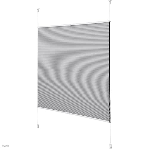 Joydeco Wabenplissee ohne Bohren Verdunkelung Thermo Doppelplissee Klemmfix Bicolor Plissee Faltrollo Sonnenschutz Sichtschutz Lärmschutz Jalousien Plissee Rollo Grau 70 x 120 cm Joydeco Wabenplissee ohne Bohren Verdunkelung Thermo Doppelplissee Klemmfix Bicolor Plissee Faltrollo Sonnenschutz Sichtschutz Lärmschutz Jalousien Plissee Rollo Grau 70 x 120 cm von Joydeco