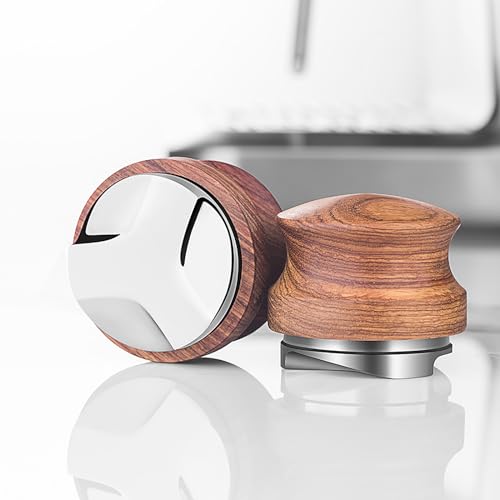 Joyeee 53 mm Premium-Barista-Kaffeestampfer, robuster 304 Edelstahlboden, verstellbare Tiefe 53 mm, Kaffeeverteiler, langlebiger Birnenholzgriff Joyeee 53 mm Premium-Barista-Kaffeestampfer, robuster 304 Edelstahlboden, verstellbare Tiefe 53 mm, Kaffeeverteiler, langlebiger Birnenholzgriff von Joyeee