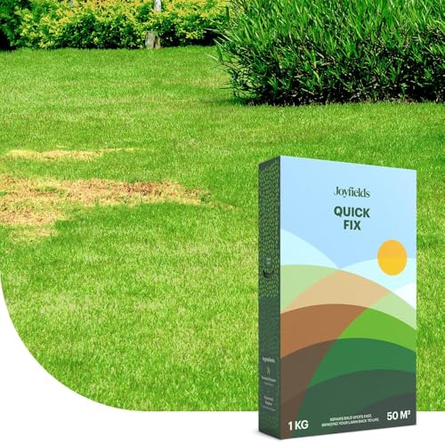 Quick Fix -Rasennachsaat-Samen - 3 kg für 150 m² - Repariert kahle Stellen - Mit Beschichtung für optimale Keimung - Keimt ab 6 °C Quick Fix -Rasennachsaat-Samen - 3 kg für 150 m² - Repariert kahle Stellen - Mit Beschichtung für optimale Keimung - Keimt ab 6 °C von Joyfields