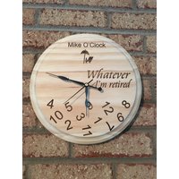 Ruhestand Uhr, Humor, Was Auch Immer, Wen Interessiert Das, Lounge Chair von JoyfulCreations3