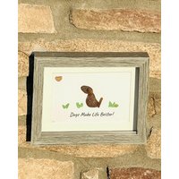Hunde Machen Das Leben Besser | 5x7 "Handgemachtes Pebble Art Hundebild Naturinspiriertes Hundeliebhabergeschenk Hunde Machen Das Leben Besser | 5x7 "Handgemachtes Pebble Art Hundebild Naturinspiriertes Hundeliebhabergeschenk von JoyfulPebbleArt