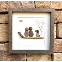 Paar Mit Hund Pebble Art, 8 X Gerahmte Bild, Personalisierte Haustier Kunstwerk, Perfektes Geschenk Für Hundebesitzer Paar Mit Hund Pebble Art, 8 X Gerahmte Bild, Personalisierte Haustier Kunstwerk, Perfektes Geschenk Für Hundebesitzer von JoyfulPebbleArt