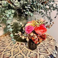 Herbst-Kürbis-Becher-Blumenarrangement von JoyfuljansCreations