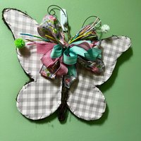 Schmetterlingskranz, Frühlings-/Sommerkranz, Rosa Ostergeschenk von JoyfuljansCreations