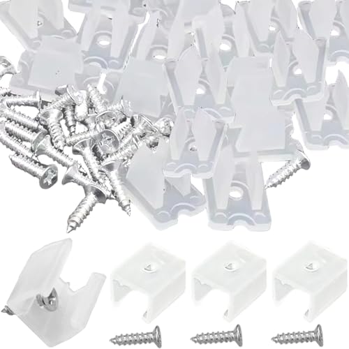 80-Sets LED-Streifen Montageklammern mit Schrauben, praktische Nylon-LED-Lichtklammern für 6-10 mm breit flexible wasserdichte Lichtstreifenmontage 80-Sets LED-Streifen Montageklammern mit Schrauben, praktische Nylon-LED-Lichtklammern für 6-10 mm breit flexible wasserdichte Lichtstreifenmontage von Joygoodta
