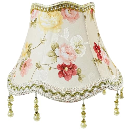 Blumenlampenschatten, Vintage Blumenlampenschatten, schöne dekorative Stofflampenschirm für Tisch, Wand und Stehlampen Blumen Blumenlampenschatten, Vintage Blumenlampenschatten, schöne dekorative Stofflampenschirm für Tisch, Wand und Stehlampen Blumen von Joygoodta