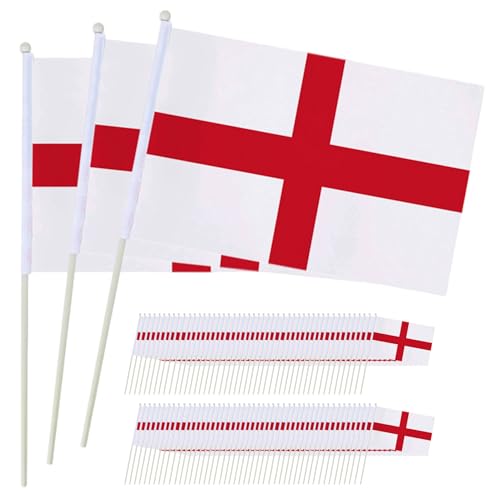 England Flag 100pcs 5, 5 x 8, 3 Zoll Handheld Polyester English Flag auf Sticks tragbare Patriotik für Sportveranstaltung & More England England Flag 100pcs 5, 5 x 8, 3 Zoll Handheld Polyester English Flag auf Sticks tragbare Patriotik für Sportveranstaltung & More England von Joygoodta