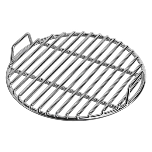 Grillgitter 17, 7 runde glatte hitzebeständige Edelstahl -Grillgitter mit Griff zum Backen von Holzkohle, Grillen, Röstengraben Grillgitter 17, 7 runde glatte hitzebeständige Edelstahl -Grillgitter mit Griff zum Backen von Holzkohle, Grillen, Röstengraben von Joygoodta