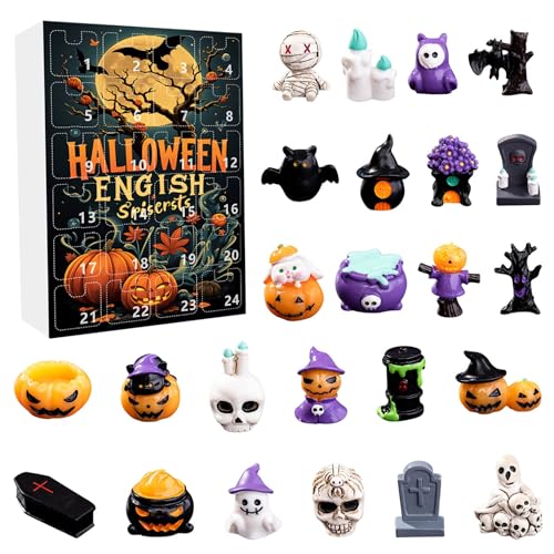 Halloween -Adventskalender 2025 24 -Tage -Countdown -Kalender Horror mit 24 Prozenter Sammler -Halloween -Ornament für Kinder und Erwachsene Advent 2025 von Joygoodta