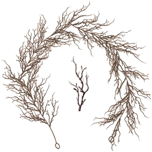Halloween Girlande, 6ft realistische Zweiggirlande, hängende Plastikweide Vine Zweig Dekor mit Loch für Wand Schlafzimmer Haus Kamin Mantel Dekoration, Style1 Halloween von Joygoodta