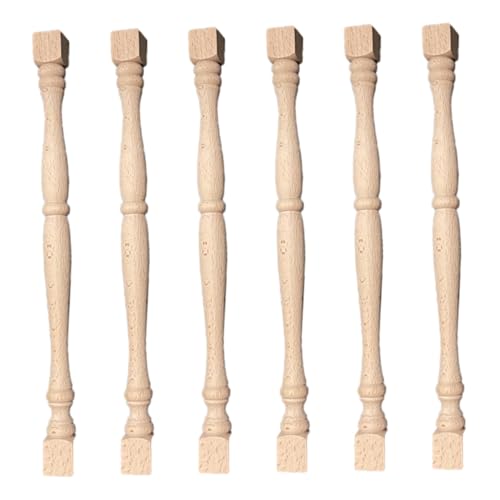 Holzspindeln 6pcs 13x1 Zoll unvollendete DIY -freundliche Holzbaluster -Spindeln für Treppe, Handlauf, Holzbearbeitung, Möbel Holzspindeln 6pcs 13x1 Zoll unvollendete DIY -freundliche Holzbaluster -Spindeln für Treppe, Handlauf, Holzbearbeitung, Möbel von Joygoodta
