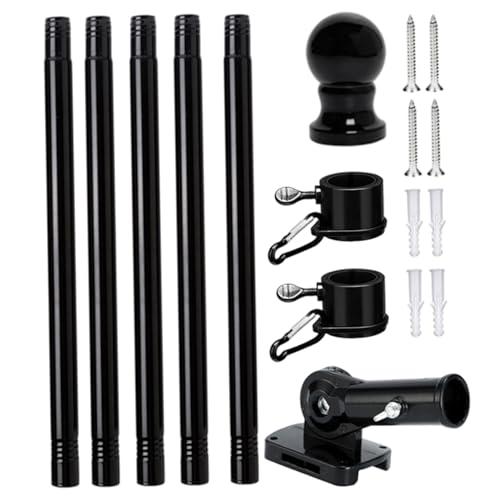 Joygoodta Flags -MOLE KIT MAL MOTTED 6 Fuß Abnehmbares Metallmastmast mit Montagehalterung 360 ° rotierender Ring für Gartenhofzaun Joygoodta Flags -MOLE KIT MAL MOTTED 6 Fuß Abnehmbares Metallmastmast mit Montagehalterung 360 ° rotierender Ring für Gartenhofzaun von Joygoodta