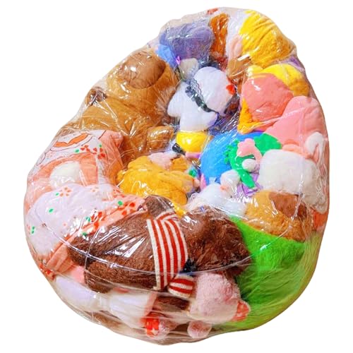 Joygoodta Gefüllte Tierbohnenbeutelspeicher PVC Clear Stuhl extra große wasserfeste weiche Spielzeugspeicher Kinder -Sofa zum Organisieren, 29.5x29.5x23.6in von Joygoodta