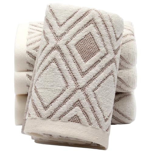 Joygoodta Handtuch 4pcs 13x29in weich und absorbierende, fade-resistente Baumwollgesichtskanäle für Zuhause, Fitnessstudio, Strand, Reisen, Schulhand Joygoodta Handtuch 4pcs 13x29in weich und absorbierende, fade-resistente Baumwollgesichtskanäle für Zuhause, Fitnessstudio, Strand, Reisen, Schulhand von Joygoodta