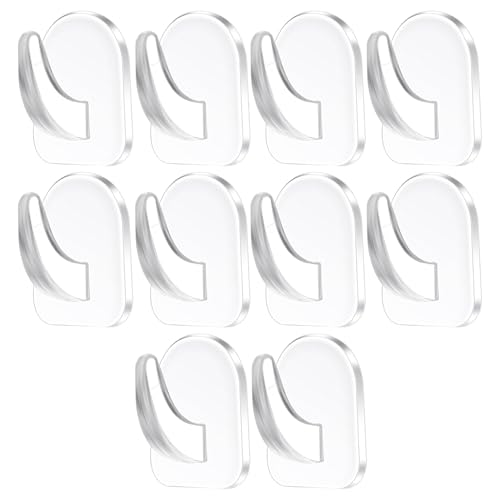 Joygoodta Keine Bohrvorhangstangenhalterungen, 10pcs Hochleistungs -wasserdichtem Selbstkleber Vorhangstangenhalter für Badezimmerkleberhalter Joygoodta Keine Bohrvorhangstangenhalterungen, 10pcs Hochleistungs -wasserdichtem Selbstkleber Vorhangstangenhalter für Badezimmerkleberhalter von Joygoodta