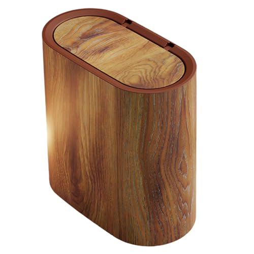 Joygoodta Schmaler Badezimmermüll, wasserdichte und Anti-Odor-Slim-Mülleimer mit Deckel, Holzkorn Plastikmüllkorb für Küche, Schlafzimmer, Büro, 11x11x6in schmales Badezimmer Joygoodta Schmaler Badezimmermüll, wasserdichte und Anti-Odor-Slim-Mülleimer mit Deckel, Holzkorn Plastikmüllkorb für Küche, Schlafzimmer, Büro, 11x11x6in schmales Badezimmer von Joygoodta