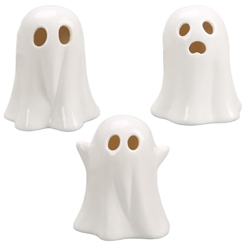 Light -up Ghost, 3PCS -LED süße kleine Keramik Ghost Spooky Halloween Dekorationen Innen für Tisch, Tablett, Regal, Hausleuchten Light -up Ghost, 3PCS -LED süße kleine Keramik Ghost Spooky Halloween Dekorationen Innen für Tisch, Tablett, Regal, Hausleuchten von Joygoodta