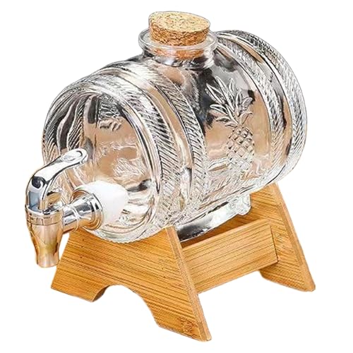 Spirituosenspender, 1000 ml Versiegelung Whisky -Dekanter mit Tap, exquisite Muster Getränkespender mit Stand for Parties Bar Home Alkohol Spirituosenspender, 1000 ml Versiegelung Whisky -Dekanter mit Tap, exquisite Muster Getränkespender mit Stand for Parties Bar Home Alkohol von Joygoodta