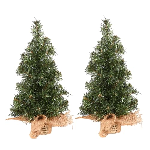 Tabletop Weihnachtsbaum 2PCS Künstlicher Mini -Weihnachtsbaum mit Leinenbasis für Weihnachtshome Office Mall, 11.8in Tabletop Weihnachtsbaum 2PCS Künstlicher Mini -Weihnachtsbaum mit Leinenbasis für Weihnachtshome Office Mall, 11.8in von Joygoodta